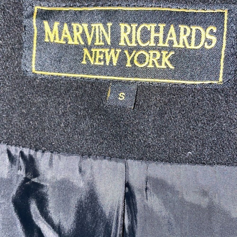 Marvin Richards Pea Coat Black Women’s Small worn a couple times great condition - Picture 4 of 8